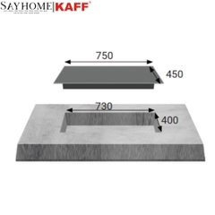 Bếp điện từ kết hợp KF-IC3801 3 vùng nấu KAFF - Bảo hành chính hãng 5 năm