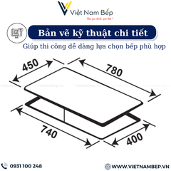 Bếp từ 3 vùng nấu KF-IH6003II - Bảo hành chính hãng 7 năm