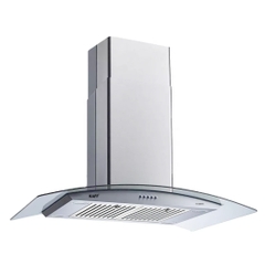 Máy hút mùi KAFF KF-IS90GH kính cong độc lập - Bảo hành chính hãng 3 năm