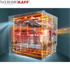 Máy rửa chén bát KAFF KF- SBL775W Plus độc lập  - Hàng chính hãng KAFF
