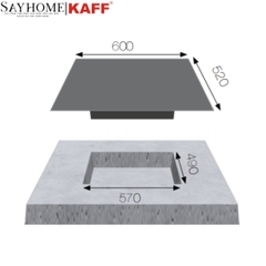 Bếp điện từ kết hợp KF-SQ38IH 3 vùng nấu - Bảo hành chính hãng 7 năm