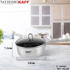 Chảo Inox cao cấp KAFF KF-ST09304 size 24x7.5 cm