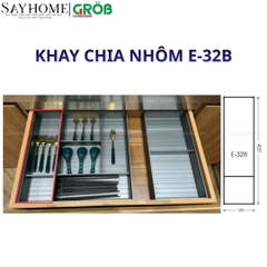 Khay chia nhôm GROB E- 32A, E- 32B, E- 32D, E-32E cho ngăn kéo gỗ - Hàng chính hãng