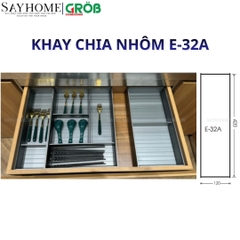 Khay chia nhôm GROB E- 32A, E- 32B, E- 32D, E-32E cho ngăn kéo gỗ - Hàng chính hãng