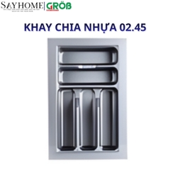Khay chia nhựa ABS GROB 02.45/50/60/70/80/90 màu xám - Hàng chính hãng