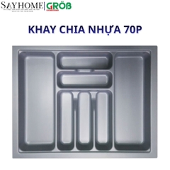 Khay chia nhựa cao cấp ABS GROB 45P, 50P, 60P, 70P, 80P, 90P màu xám và màu trắng - Hàng chính hãng