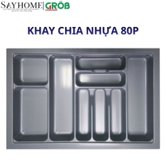 Khay chia nhựa cao cấp ABS GROB 45P, 50P, 60P, 70P, 80P, 90P màu xám và màu trắng - Hàng chính hãng