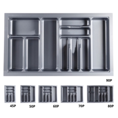 Khay chia nhựa cao cấp ABS GROB 45P, 50P, 60P, 70P, 80P, 90P màu xám và màu trắng - Hàng chính hãng
