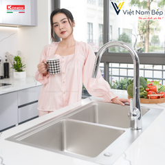 Chậu rửa bát chống xước Top Mount Sink KN8651TD Dekor Basic - Chính hãng KONOX