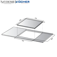 Bếp từ Kocher DI-882MAX -  Bảo hành 3 năm