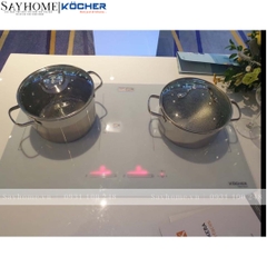 Bếp từ đôi Kocher DIB4 888W -  Bảo hành 3 năm