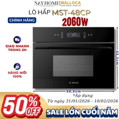 Lò hấp MALLOCA MST-48CP âm tủ 48 Lít - Hàng chính hãng