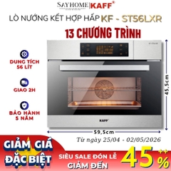 Lò nướng kết hợp hấp KAFF KF-ST56LXR 56 lít - Bảo hành chính hãng 5 năm