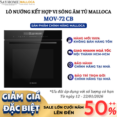 Lò nướng kết hợp vi sóng MALLOCA MOV-72 CB 72 Lít - Hàng chính hãng