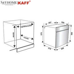 Lò nướng KAFF KF - T90S PLUS dung tích 69L tại thành phố Hồ Chí Minh