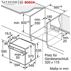 Lò nướng BOSCH HBF011BA1T Series 2 âm tủ 71 Lít tại thành phố Hồ Chí Minh