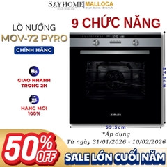 Lò nướng MALLOCA MOV-72 PYRO âm tủ 70 Lít - Hàng chính hãng