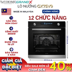 Lò nướng GrandX GX75V9 âm tủ, dung tích 75 lít tại Thành phố Hồ Chí Minh