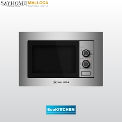 Lò vi sóng MALLOCA MW-820 ECO âm tủ dung tích 20 Lít - Hàng chính hãng