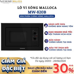Lò vi sóng MALLOCA MW-820B âm tủ 20 Lít - Hàng chính hãng