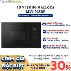 Lò vi sóng có chức năng nướng MALLOCA MW-925BF âm tủ 25 Lít - Hàng chính hãng