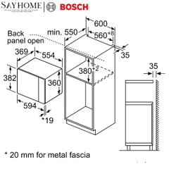 Lò vi sóng BOSCH BEL554MS0B Series 6 25 Lít tại thành phố Hồ Chí Minh