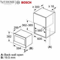 Lò vi sóng kết hợp nướng BOSCH BEL7321B1 Series 8 âm tủ 21 Lít tại thành phố Hồ Chí Minh