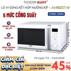 Lò vi sóng kết hợp nướng KAFF KF- AM825TW 25 lít  - Hàng chính hãng KAFF