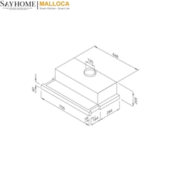 Máy hút mùi âm tủ ray kéo Malloca MH 70BTC tại thành phố Hồ Chí Minh