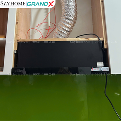Máy hút mùi GrandX GX H60F56B / GX H70F56B âm tủ, ray kéo, màu đen - Hàng chính hãng