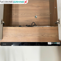 Máy hút mùi GrandX GX H60F56B / GX H70F56B âm tủ, ray kéo, màu đen - Hàng chính hãng