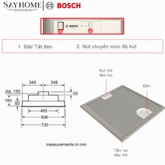 Máy Hút Mùi Bosch DHL755BM Âm Tủ Serie 4 tại thành phố Hồ Chí Minh