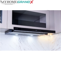 Máy hút mùi GrandX GX H60F58B/ GX H70F58B/ GX H90F58B âm tủ, ray kéo - Hàng chính hãng