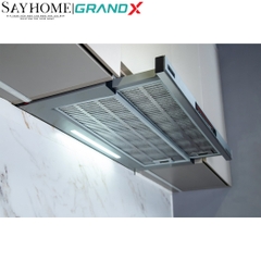 Máy hút mùi GrandX GX H70F72G / GX H70F72B âm tủ, ray kéo - Hàng chính hãng
