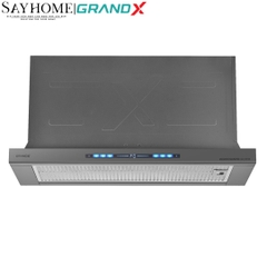 Máy hút mùi GrandX GX H70F75B/ GX H70F75G âm tủ, ray kéo - Hàng chính hãng