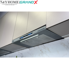 Máy hút mùi GrandX GX H70F85B/ GX H70F85G/ GX H80F85B âm tủ, ray kéo - Hàng chính hãng