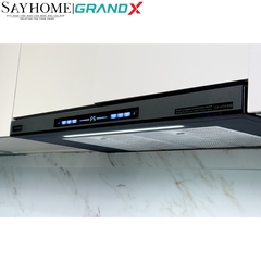 Máy hút mùi GrandX GX H70F85B/ GX H70F85G/ GX H80F85B âm tủ, ray kéo - Hàng chính hãng
