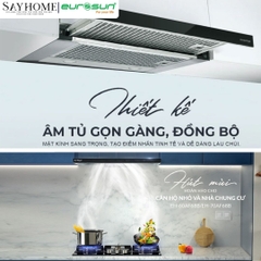 Máy hút mùi âm tủ ray kéo EUROSUN EH-60AF68B/EH-70AF68B tại thành phố Hồ Chí Minh