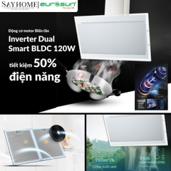 Máy hút mùi kính vát EUROSUN EH-70CN78W/EH-90CN78W tại thành phố Hồ Chí Minh