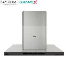 Máy hút mùi GrandX GX H70C68B/ GX H90C68B kính toa, áp tường - Hàng chính hãng