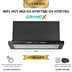 Máy hút mùi GrandX GX H70F75B/ GX H70F75G âm tủ, ray kéo - Hàng chính hãng