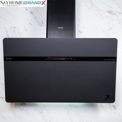 Máy hút mùi GrandX GX H70S86B/ GX H90S86B kính vát, áp tường, màu đen - Hàng chính hãng