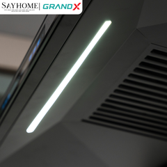 Máy hút mùi GrandX GX H70T81Luxury / GX H90T81Luxury kính toa, áp tường, màu đen titan tại thành phố Hồ Chí Minh