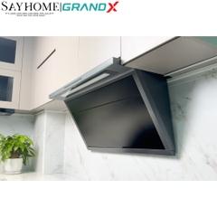 Máy hút mùi GrandX GX H70T88G/ GX H90T88G kính vát, áp tường - Hàng chính hãng