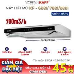Máy hút mùi KAFF KF-688I/788I/888I âm tủ cảm ứng - Bảo hành chính hãng 3 năm