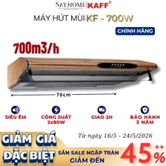Máy hút mùi KAFF KF-700W âm tủ vân gỗ - Bảo hành chính hãng 3 năm