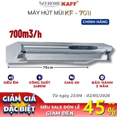 Máy hút mùi KAFF KF-701I âm tủ màu bạc - Bảo hành chính hãng 3 năm