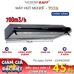 Máy hút mùi KAFF KF-703B âm tủ màu đen - Bảo hành chính hãng 3 năm