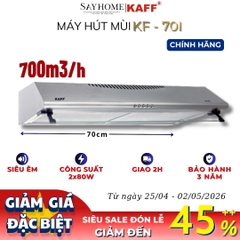 Máy hút mùi KAFF KF-70I âm tủ màu bạc - Bảo hành chính hãng 3 năm