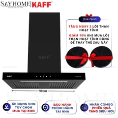 Máy hút mùi KAFF KF - 771B/991B New Black chữ T - Bảo hành chính hãng 3 năm